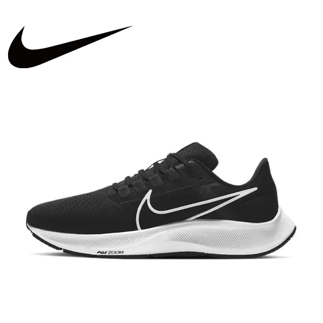 Zapatillas de running Air Zoom Pegasus 38, cómodas y ligeras, color negro, para hombre
