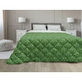 thumbnail image 1 of Abstract Green Down Alternative Comforter, Gingham Pattern Crossing Lines and Little Squares, Microfiber Quilt for All Season, 5 Sizes, Forest Green Fern Green, by Ambesonne, 1 of 3