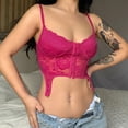 thumbnail image 5 of Womens Vintage Lace Patchwork Crochet Camisole Hot girl Slim Short Tops, 5 of 11