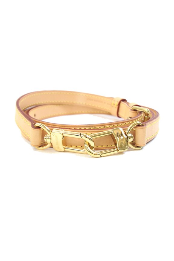 Pre-Owned Louis Vuitton Monogram Shoulder Strap, Natural Leather Handbag, Women's.