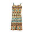 thumbnail image 5 of SMihono Robes d'Été Bohémiennes pour Femmes Grande Taille Confortables Mode Décontractée Sans Manches Col Rond Robe Imprimée, 5 of 5