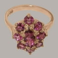 thumbnail image 5 of LBG British Made 18k Rose Gold ring with Natural Pink Tourmaline Womens Statement Ring - 33 size options - Size 11.25, 5 of 6