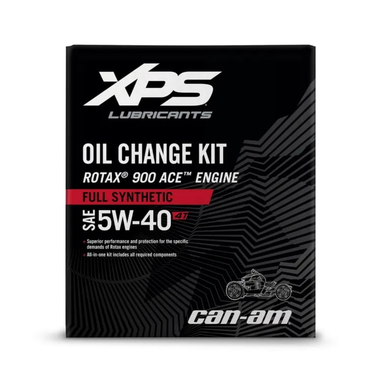 Sea-Doo, OEM Ryker 4T 5W-40 Full Synthetic Oil Change Kit, 9779491