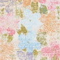 thumbnail image 5 of Safavieh Summer Alys Outdoor Floral Distressed Runner, Blue/Pink, 2' x 8', 5 of 6