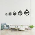 thumbnail image 4 of Happy Holidays Christmas Ornament Themed Laser Cut Solid Steel Decorative Home Accent Wall Sign Hanging, 4 of 6
