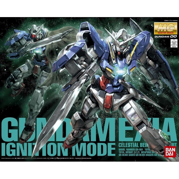 Bandai Gundam Exia Ignition Mode Celestial Being Mobile Suit GN-001 1/100 Scale Model Kit MG Gundam 00 61015