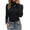 Black, variant on Basic Turtleneck Tops for Women Fall Ribbed Sweater Long Sleeve Slim Casual Tops