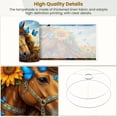 thumbnail image 4 of Lampshades 2 Pack Horse Sunflower Crown Blue Butterflies Golden Sunflower Field Fantasy 13"x13"x10" Light Shade for Table Lamps Floor Lamp Shades Lampshade Replacement Easy Assembly, 4 of 8