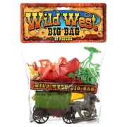 Wild West Big Bag Fig 8.5X13, PartNo 1652(O), by Ja-Ru Inc., Toys, Boys - Action
