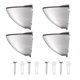 thumbnail image 4 of 4 soportes ajustables de acero inoxidable para estantes de vidrio con tornillos (plateados), 4 of 7