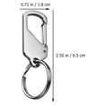 thumbnail image 4 of Shisuyan 2Pack Car Key Chain Keyring Car Keychain Reliable Stainless Steel, 4 of 8