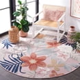 thumbnail image 2 of SAFAVIEH Cabana Caris Indoor/Outdoor Area Rug, Pink/Grey, 7' x 7' Round, 2 of 8