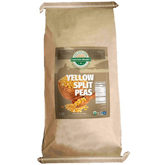 Mountain High Organics - 25 lbs, Certified Organic Yellow Split Peas