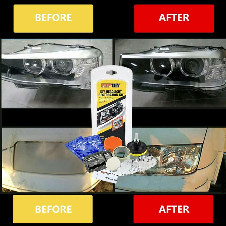 Tohuu Headlight Restore Kit Headlight Cleaner Automotive Scratch Yellowing  Fuzzy Restoration Cleaning Tool Headlight Renewal Brightening Coating  Liquid for Car admired 