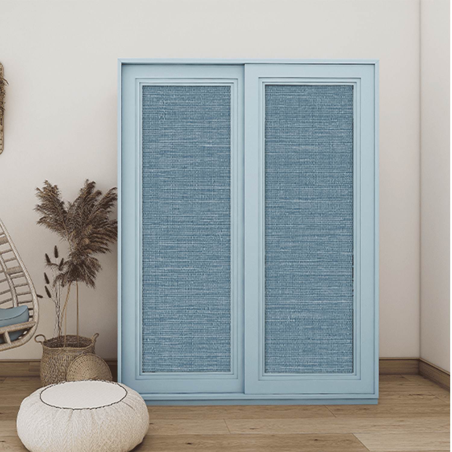 AsdQ Wallpaper Peel and Stick 118-in x 17.3-in Textured Wallpaper Faux Grasscloth Self-Adhesive Linen Removable Wallpaper Cabinets Counter Top Liners