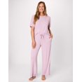 thumbnail image 5 of Bali Breathe Sleepwear Wide Leg Pants Purple Mauve XL Women's, 5 of 5