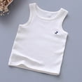 thumbnail image 4 of YDFCWXW Kids Boys Workout Tank Top Sports Baselayer Sleeveless Gym Training Tee Tops Activewear (White, 13-14 Years), 4 of 8