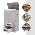 thumbnail image 3 of Rice Dispenser Stainless Steel 15kg/33lbs Capacity Large Storage Container Food Storage Tank 12*8.66*19.68in forHomes, Restaurants, Store, 3 of 11