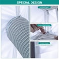 thumbnail image 4 of Universal Window Seal for Portable Air Conditioner And Tumble Dryer – Works with Every Mobile Air-Conditioning, Easy to Install - Air Exchange Guards With Zip and Adhesive Fastener, 4 of 6