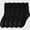 Black, variant on Babcutegg Mens Crew Socks 5 Pairs Cotton Comfy Breathable Knit Fall Winter Mid Calf Socks Black Size Free Size