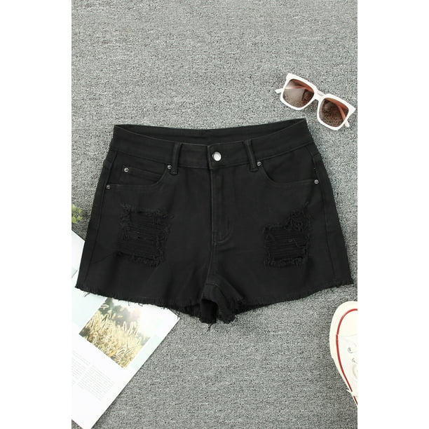 Pantalones cortos negros mujer new arrivals