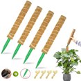 thumbnail image 2 of 4PCS Moss Coir Plant Support Stakes, Climbing Plant Support, Coconut Moss Rods for Indoor Plants, Monstera Adansonii, Creeper, 2 of 8