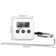 thumbnail image 4 of Naiovety Termómetro de cocina digital Medidor de temperatura de la carne de alimentos de acero inoxidable Herramienta precisa Gadgets para hornear en la Cocina y Comedor Blanco Naiovety HA010831-02, 4 of 6