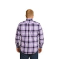 thumbnail image 2 of Big Kong Camisa Tallas Grandes Hombre Lila Cuadros Morado Oversize, 2 of 5