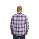 thumbnail image 2 of Big Kong Camisa Tallas Grandes Hombre Lila Cuadros Morado Oversize, 2 of 5
