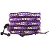 5-Layer Wrap Bracelet, Purple Rain