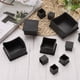 thumbnail image 3 of Uxcell 12 piezas de tapas de patas de silla cuadradas de PVC, protector de piso para patas de silla, negro, 50 x 50 mm, 3 of 6