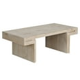 thumbnail image 7 of Hassch 48" Vintage Coffee Table in Antique Natural, Rustic Accent Center Table for Living Room, Reclaimed Wood Texture, Easy to Assemble, 7 of 7