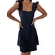 thumbnail image 3 of Lucakuins Vestido de mujer, vestido de verano con cuello cuadrado y espalda descubierta, minivestido de verano para fiesta Lucakuins moda, 3 of 6