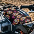 thumbnail image 2 of Uorisanigo ATV Seat Cover Floral Sugar Skull Four Wheeler Seat Cover Accessories Universal Waterproof Elastic ATV Back Seats Powersports Cushion Covers for Most ATVs Breathable Padded Protectors, 2 of 7