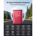 thumbnail image 4 of BESTEK 150W Power Inverter, DC 12V to 110V AC Car Converter Adapter with 4.2A Dual USB Charger, Thinner Design with ETL Listed,Red with Back Clip, 4 of 8