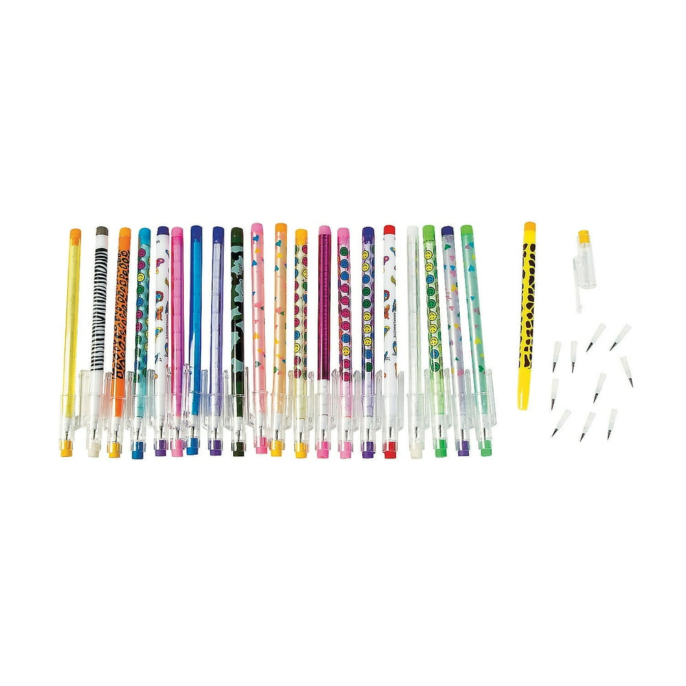 Stacking Point Pencil Assortment Stationery 50 Pieces