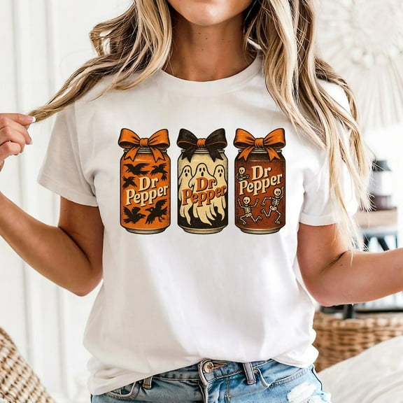 Halloween Dr Pepper Unisex T-Shirt, Sizes S-5XL - Gategoo