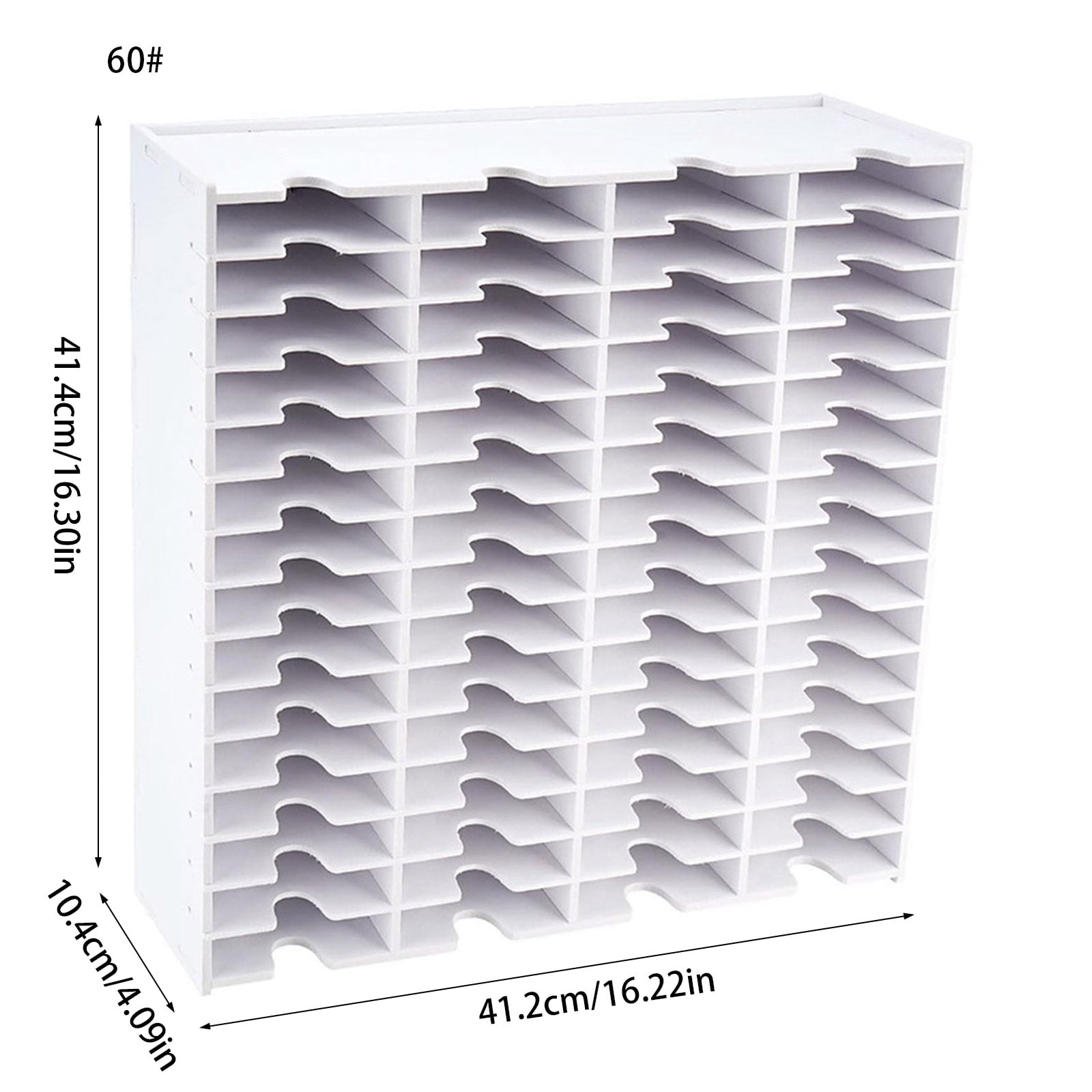 Multifunctional 18/36/51/60 Grids Inkpad Organizers for Craft Wall or Desk Storage with Stainless Steel Hook Designs