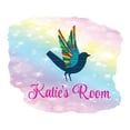 thumbnail image 2 of Animal Watercolor Custom Name Wall Decals for Kids Room - Bird Animal Art Personalized Name Design Mosaic Personalized Bedroom Wall Sticker Water Color Style - Size: 10 In x 8 In, 2 of 5