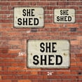 thumbnail image 3 of She Shed Vintage Look Chic 12 x 18 Matte Finish Metal 112180020140, 3 of 7