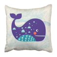 thumbnail image 1 of Funda de Almohada ABPHQTO Acuarela Ballena Azul 40x40 cm, 1 of 1