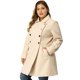 thumbnail image 1 of Abrigo De Doble BotonaduCon Cuello Vuelto TalGrande PaMujer Beige XL, 1 of 6