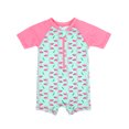 thumbnail image 1 of Rashguard Leveret de una pieza para bebé con flamencos, 1 of 7