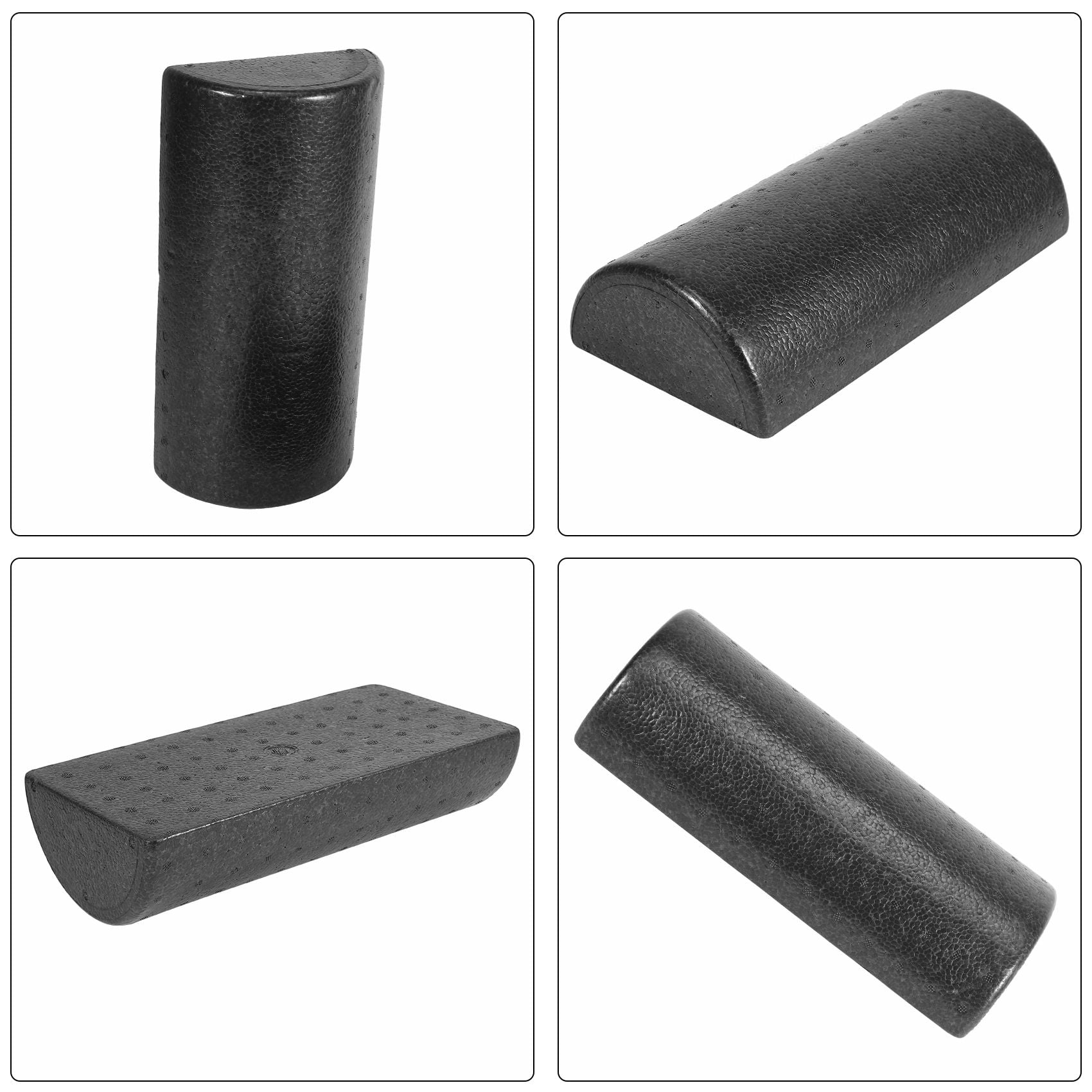 2 * Half Round Foam Roller-black