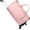 Trolley Type-Pink, variant on Rolling Garment Bag for Travel, 3-in-1 Convertible Carry On Garment Duffle Bag with Wheels, Waterproof PU Leather No Wrinkle Suit Bag for Business Trip, Wedding, Overnight Black