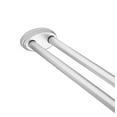 thumbnail image 5 of Utopia Alley Rustproof Wall Mounted Aluminum Double L Shaped Shower Curtain Rod 72" L x 31.7" W, with 24 Shower Hooks included & Ceiling Support ,Wall Mounted, Chrome, 5 of 11