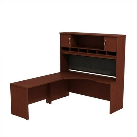 Scranton Co 72w X 24d Lh Corner Desk With Hutch In Mahogany