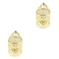 thumbnail image 3 of Guardoinrt Electroplated Metal Birdcage Shape Tea Light B- Candle Holder Gold Type B 2Set, 3 of 6