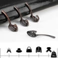 thumbnail image 4 of 10 Pack Rustic Coat Hooks Wall Mounted Heavy Duty Dual Hooks, 4 of 5