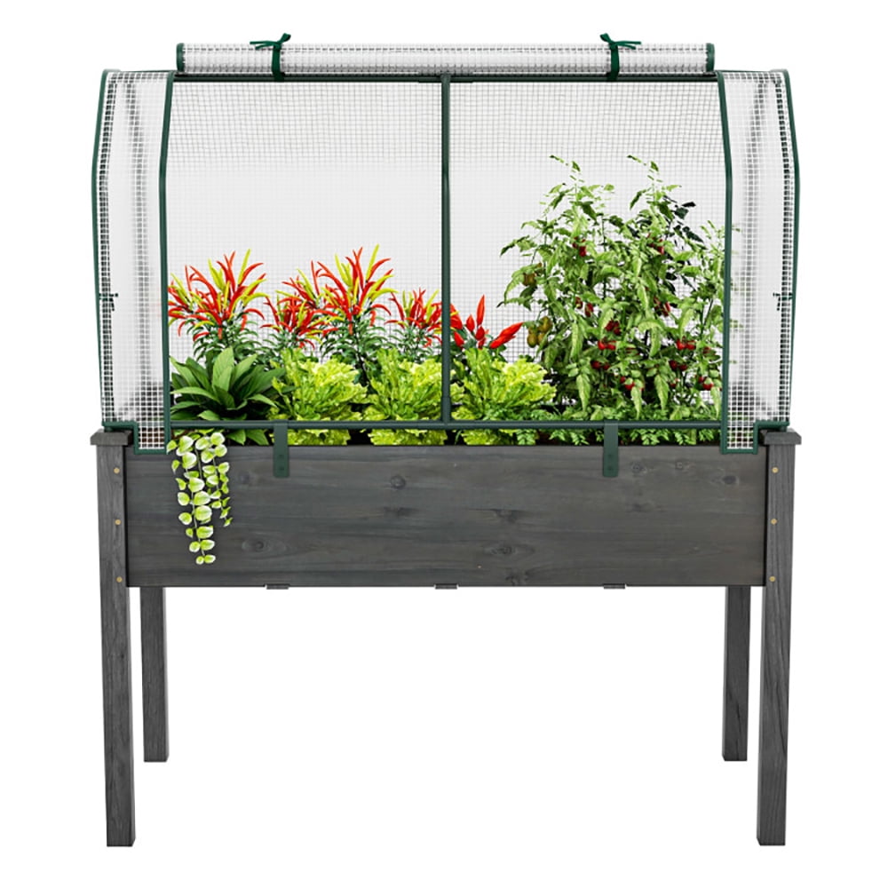 Spaco 47.5 x 21.5 x 24 Inch Mini Greenhouse with Roll-up Zipper Door, Greenhouses for Outdoors, Heavy Duty Walk in Green Houses for Planting and Storage